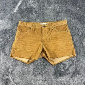 Carve Designs Oahu Raw Hem Corduroy Shorts Women's 4 Brown 4" Inseam